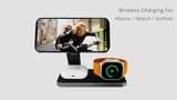 3-in-1 Magnetic Foldable Wireless Charging Station - Fast Charging for iPhone, Apple Watch & Apple Airpods.