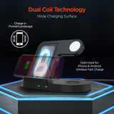 HyperGear 3-in-1 Wireless Charging Dock | Black