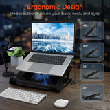 UpRite Air Portable Laptop Cooling Stand - Black