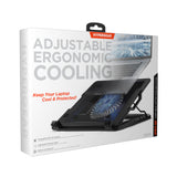 UpRite Air Portable Laptop Cooling Stand - Black