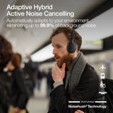 Naztech Aura 360 ANC Wireless Noise Cancelling Over-the-Ear Headphones | Midnight