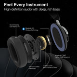 Naztech Aura 360 ANC Wireless Noise Cancelling Over-the-Ear Headphones | Midnight