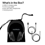 Naztech Aura 360 ANC Wireless Noise Cancelling Over-the-Ear Headphones | Midnight