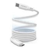 Naztech REcoil USB-C to USB-C Magnetic Cable 6ft  - White