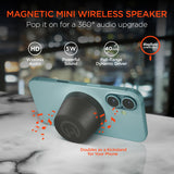 Pocket Popper Magnetic Mini Wireless Speaker | Black