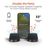 Pocket Popper Magnetic Mini Wireless Speaker | Black