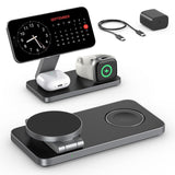 3-in-1 Magnetic Foldable Wireless Charging Station - Fast Charging for iPhone, Apple Watch & Apple Airpods.