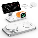 3-in-1 Magnetic Foldable Wireless Charging Station - Fast Charging for iPhone, Apple Watch & Apple Airpods.
