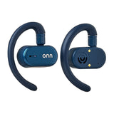onn Wireless Open-Ear Earphones with Environmental Noise Canceling Microphones, Black