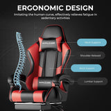 GTPLAYER Gaming Chair, Computer Chair with Footrest and Lumbar Support.