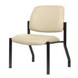 Boss Armless Guest Chair, 400 lb. Weight Capacity, Beige