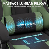 GTPLAYER Gaming Chair, Computer Chair with Footrest and Lumbar Support.