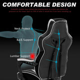 Vonesse Gaming Chairs for Adults, Gaming Chair with Footrest.