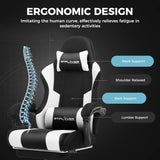 GTPLAYER Gaming Chair, Computer Chair with Footrest and Lumbar Support.