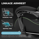 GTPLAYER Gaming Chair, Computer Chair with Footrest and Lumbar Support.
