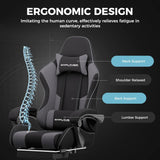 GTPLAYER Gaming Chair, Computer Chair with Footrest and Lumbar Support.