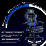 Vonesse Gaming Chairs for Adults, Gaming Chair with Footrest.