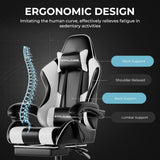 GTPLAYER Gaming Chair, Computer Chair with Footrest and Lumbar Support.