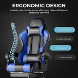 GTPLAYER Gaming Chair, Computer Chair with Footrest and Lumbar Support.