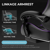 GTPLAYER Gaming Chair, Computer Chair with Footrest and Lumbar Support.