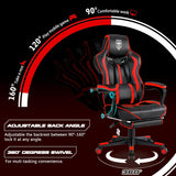 Vonesse Gaming Chairs for Adults, Gaming Chair with Footrest.