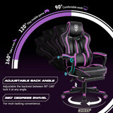 Vonesse Gaming Chairs for Adults, Gaming Chair with Footrest.