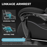 GTPLAYER Gaming Chair, Computer Chair with Footrest and Lumbar Support.