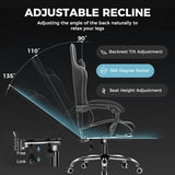 GTPLAYER Gaming Chair, Computer Chair with Footrest and Lumbar Support.