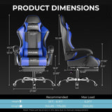 GTPLAYER Gaming Chair, Computer Chair with Footrest and Lumbar Support.