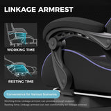 GTPLAYER Gaming Chair, Computer Chair with Footrest and Lumbar Support.