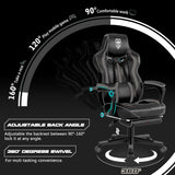 Vonesse Gaming Chairs for Adults, Gaming Chair with Footrest.