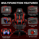 Vonesse Gaming Chairs for Adults, Gaming Chair with Footrest.