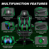 Vonesse Gaming Chairs for Adults, Gaming Chair with Footrest.