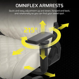 Corsair TC500 Luxe Gaming Chair – Premium Breathable Fabric – Wide Seat.