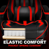 Vonesse Gaming Chairs for Adults, Gaming Chair with Footrest.