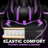 Vonesse Gaming Chairs for Adults, Gaming Chair with Footrest.
