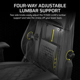 Corsair TC500 Luxe Gaming Chair – Premium Breathable Fabric – Wide Seat.