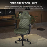 Corsair TC500 Luxe Gaming Chair – Premium Breathable Fabric – Wide Seat.
