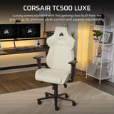 Corsair TC500 Luxe Gaming Chair – Premium Breathable Fabric – Wide Seat.