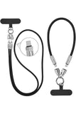 2 in 1 Cell Phone Lanyard Built-in USB Charging Cable, 4ft Phone Lanyard Crossbody with Fast Charging -  C-C