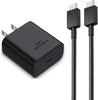 Power Adapter 45W USB C Super Fast Wall Charger for Samsung & Apple iPhone Devices. - Black