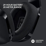 Logitech G733 LIGHTSPEED Wireless RGB Gaming Headset w/ Suspension Headband On Ear Controls, Memory Foam Ear Pads - Black