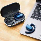 onn Wireless Open-Ear Earphones with Environmental Noise Canceling Microphones, Black