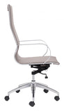 Glider High Back Office Chair - Taupe