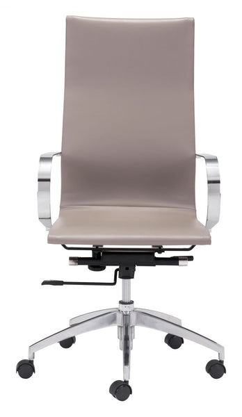 Glider High Back Office Chair - Taupe