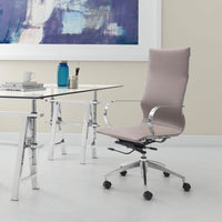 Glider High Back Office Chair - Taupe