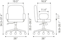 Lionel Office Chair Beige