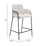 Marcel Counter Stool Cream