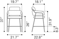 Marcel Counter Stool Cream