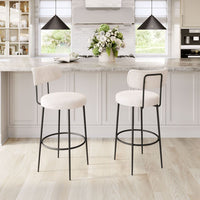 Blanche Barstool Ivory